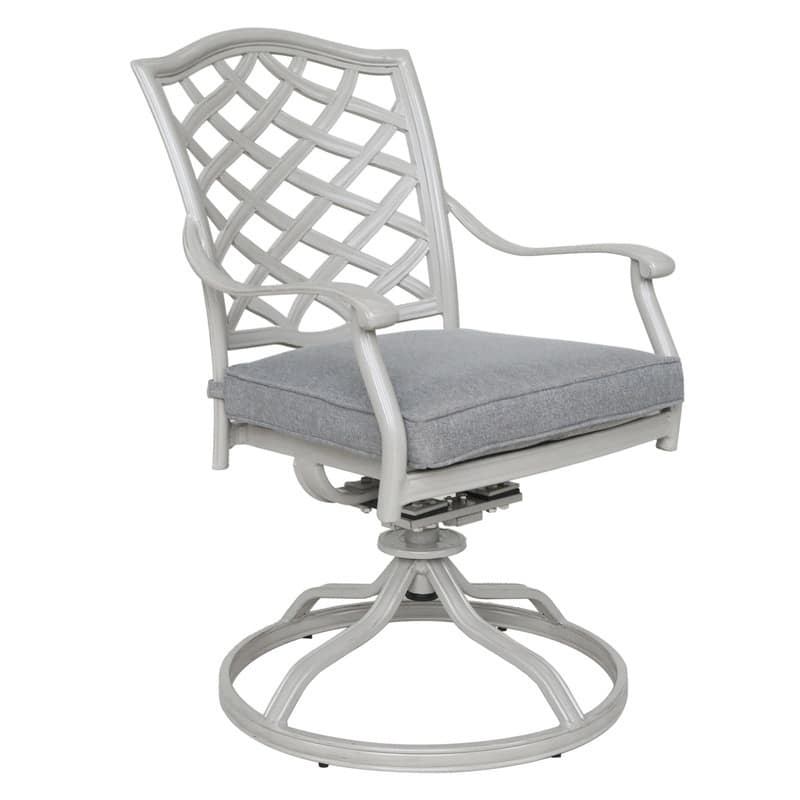 Torino 7-piece Aluminum Dining Set with 6 Swivel Rockers - N/A