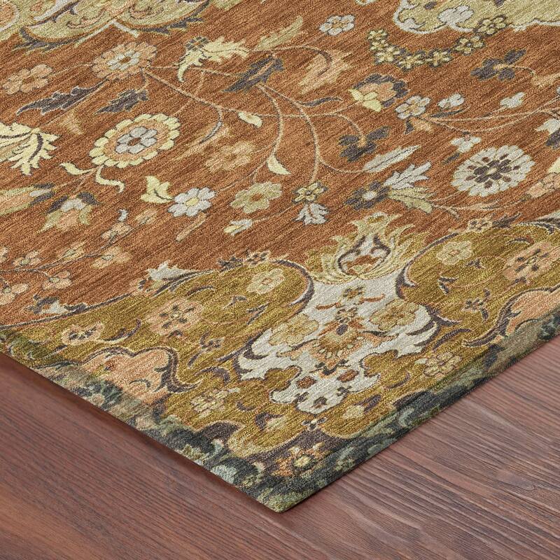 Machine Washable Indoor/ Outdoor Global Eckley Chantille Rug