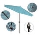 preview thumbnail 112 of 143, North Bend 9-foot Round Auto-tilt, Bronze Finish, Sunbrella Patio Umbrella by Havenside Home