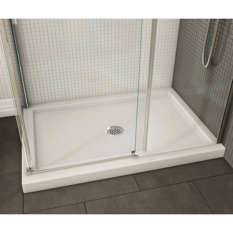 Maax B3Round 47-7/8" x 31-7/8" Rectangular Shower Base with Double