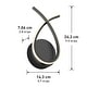 preview thumbnail 4 of 11, Artika Gamma Modern Wall Light Fixture, Matte Black