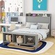 preview thumbnail 10 of 63, Platform bed with LED lights and USB port