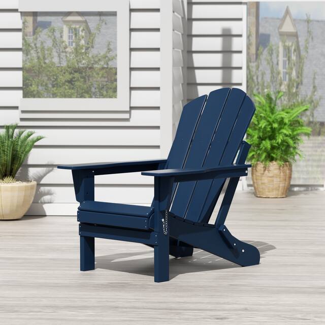 Laguna Folding Poly Eco-Friendly All Weather Outdoor Adirondack Chair