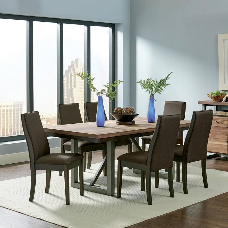 Rivera Natural Walnut Extension Dining Table