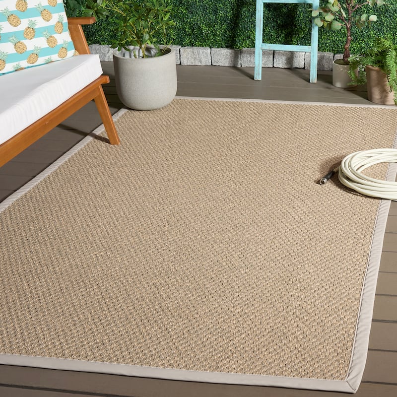SAFAVIEH Napa Faux Sisal Meret Washable Indoor/Outdoor Rug - Weather Resistant & Easy Cleaning