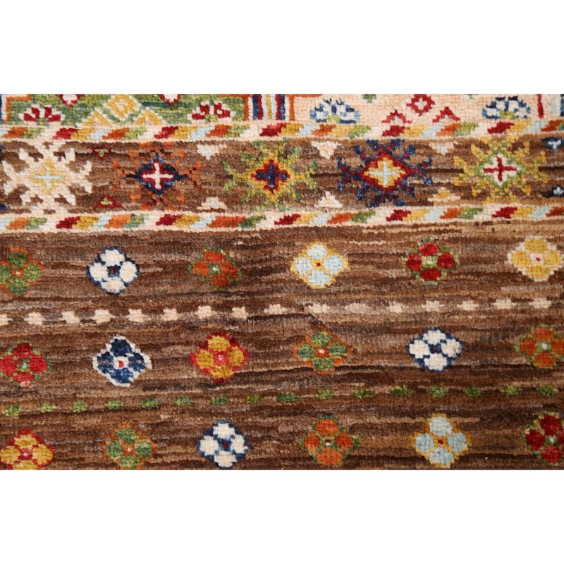 Vegetable Dye Kazak Oriental Wool Area Rug Hand-knotted Bedroom Carpet - 3'4" x 5'11"