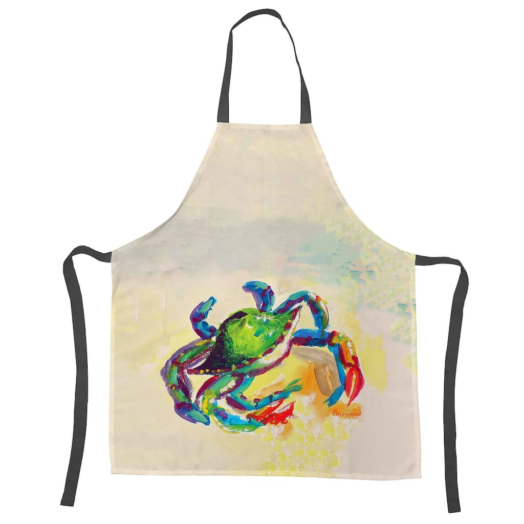 Teal Crab Apron - 24x28