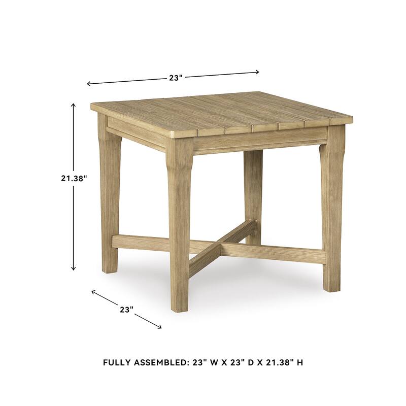 Silo Point Brown Square End Table