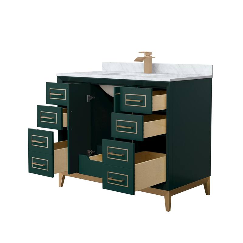 Wyndham Collection WCH515142S-NAT-UNSMXX Marlena 42" Free Standing