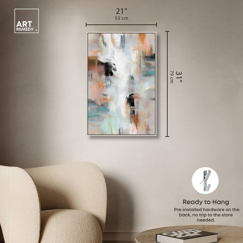 Gilded Mist Canvas by Art Remedy
