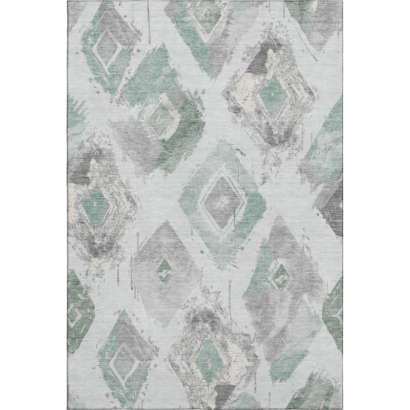 Premium Washable Super Soft Modern Diamonds Mayfield Rug