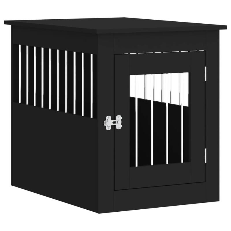 vidaXL Dog Crate with Door Doghouse Puppy Kennel Peg Cage Engineered Wood
