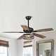 preview thumbnail 2 of 12, 52" Farmhouse Wood 5-Blade LED Ceiling Fan with Remote