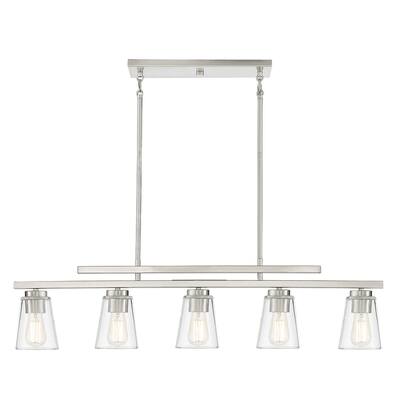 Savoy House Calhoun 5 Light 5" Wide Linear Chandelier