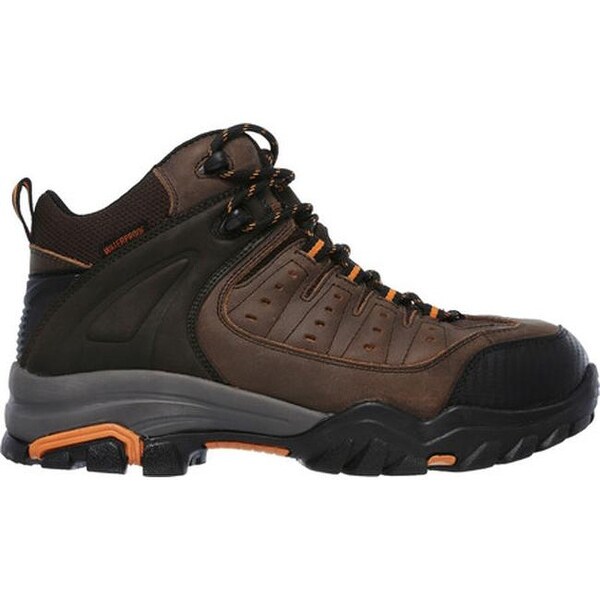 skechers boots mens orange