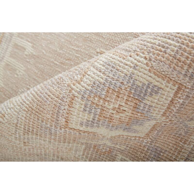 Tierney Eco Friendly PET Oushak Rug, Ivory/Tan/Opal Gray, Area Rug