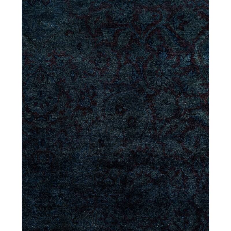Overdyed One-of-a-Kind Hand-Knotted Area Rug - Gray - 6' 3" x 9' 3"