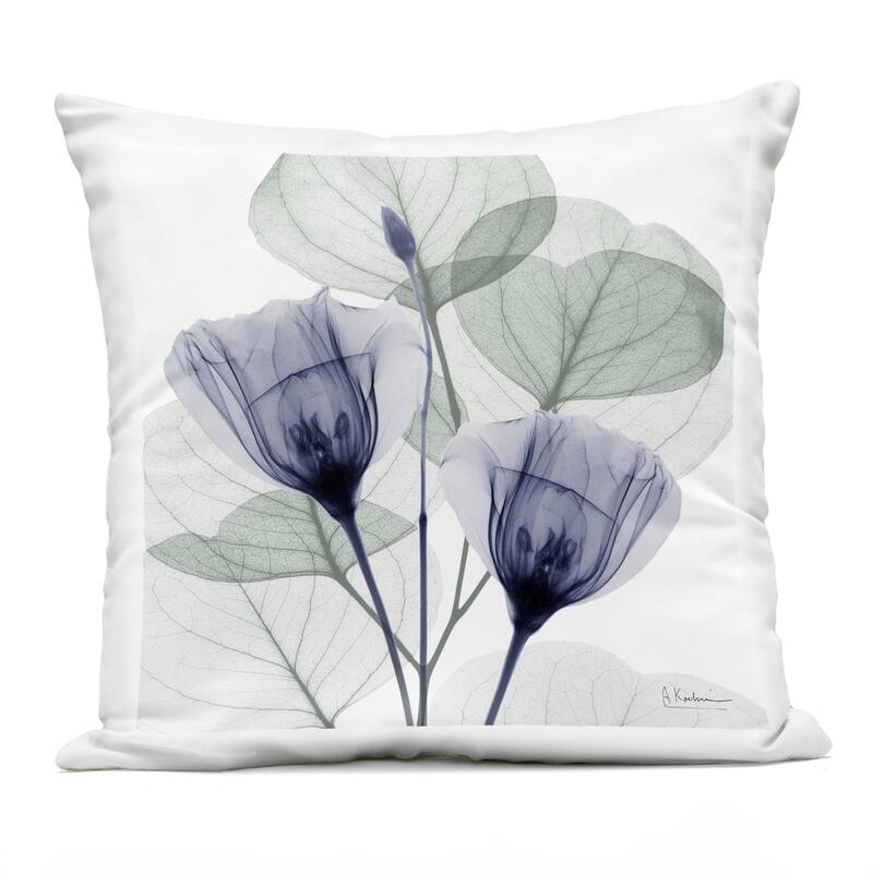 Stupell Earthy Tulips & Herbs Printed Outdoor Throw Pillow Design by Albert Koetsier - Accent - Polyester - Green - Single