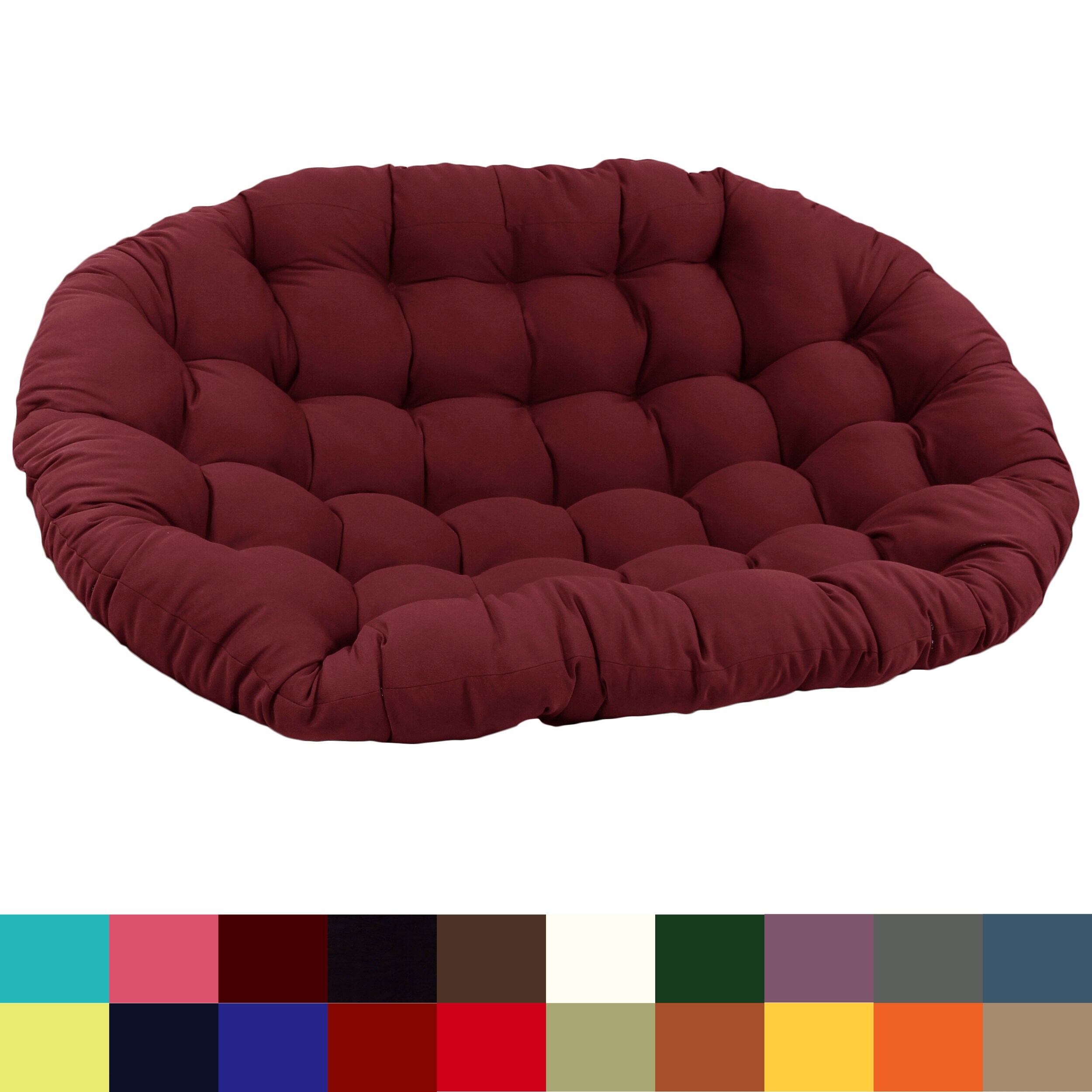 65 inch by 48 inch Solid Twill Double Papasan Cushion Cushion Only On Sale Bed Bath Beyond 22543757