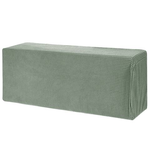 Air Conditioner Cover 35-37 Inch Knitted Elastic Cloth Dustproof Green - 35-37 Inch