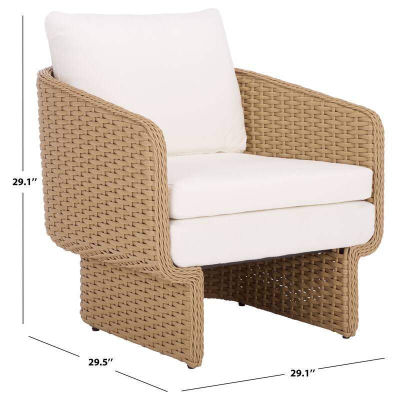 SAFAVIEH COUTURE Giuseppe Rattan Weaving Chair - 29"W x 30"D x 29"H