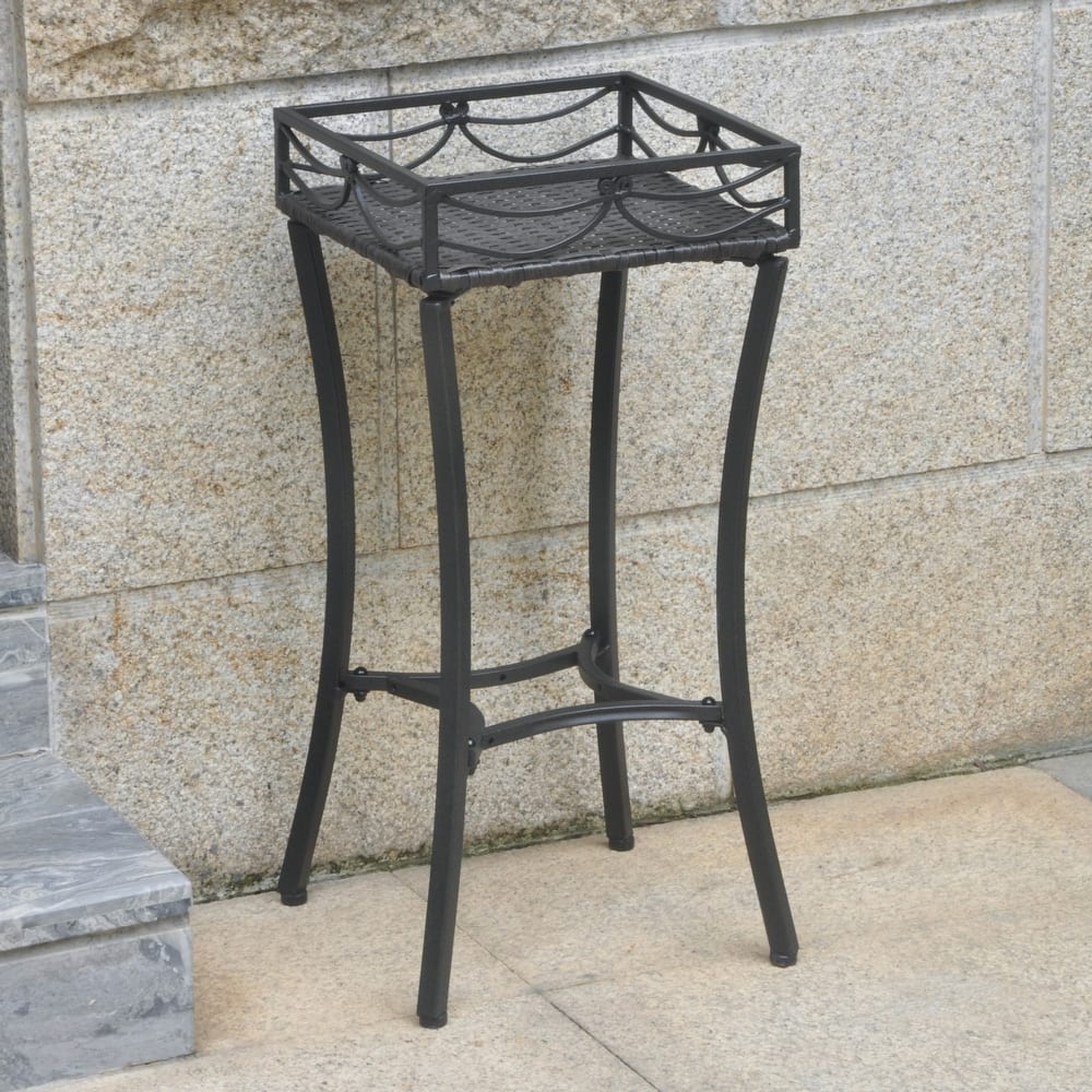 Valencia Resin Wicker Plant Stand