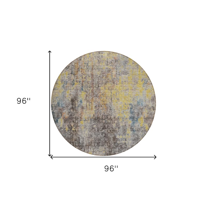 HomeRoots Abstract Transitional Rectangle Outdoor Rug