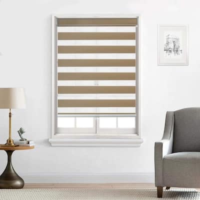 Zebra Shade Cordless,Dual Mode, lets light in and blocks light out