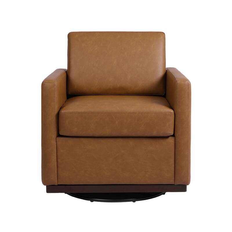 Modern Upholstered Swivel Armchair for Living