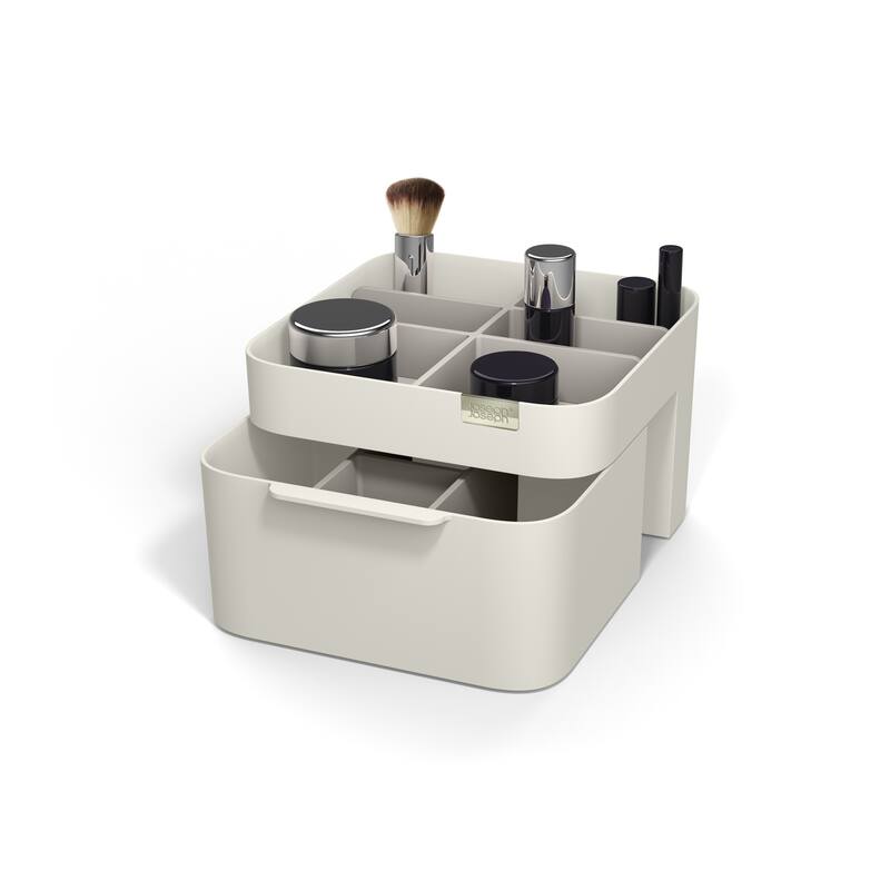 Joseph Joseph Viva Cosmetic Makeup Organizer with Drawer - Shell