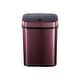 preview thumbnail 5 of 5, NINESTARS 3.2 Gallon Burgundy Rectangular Motion Sensor Trash Can