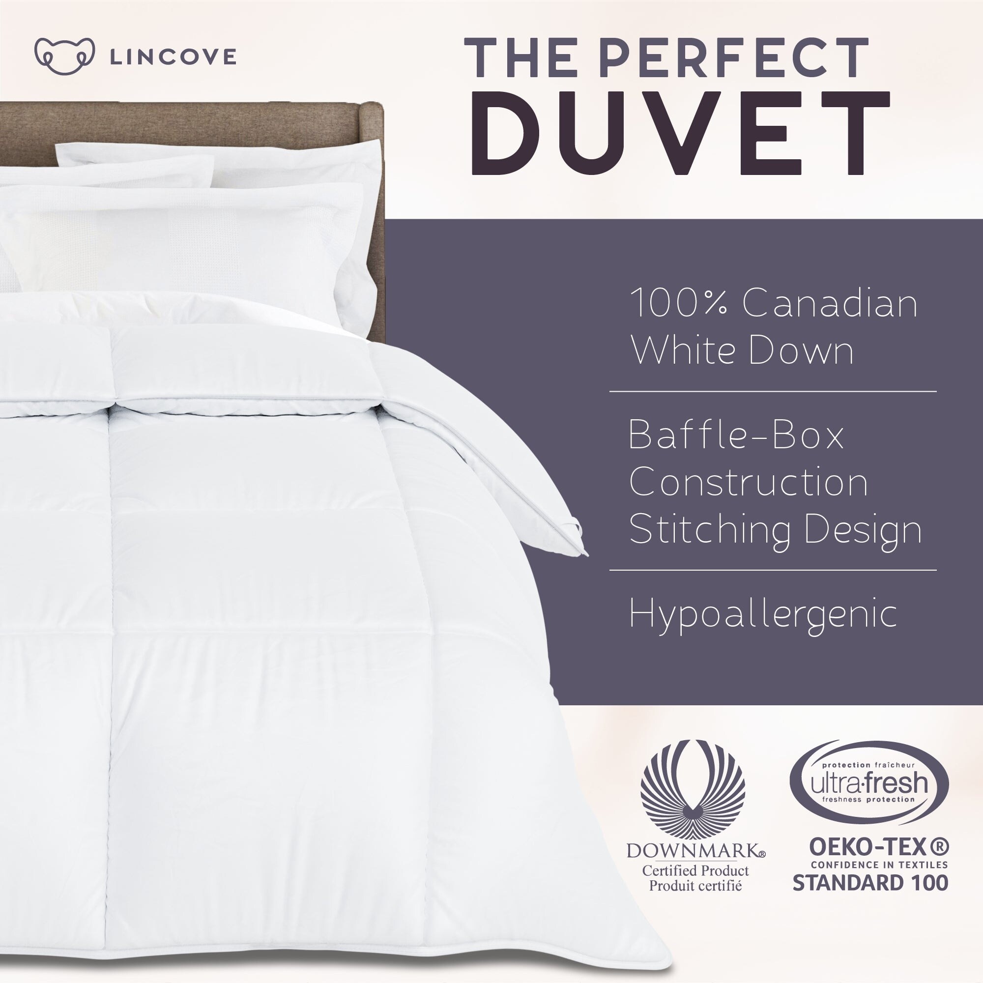 purple goose down comforter