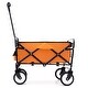 preview thumbnail 57 of 62, Foldable Wagon Cart with Strapping System, Utility Wagon Cart for Camping Shopping Sports Gardeing Fishing All-Terrain Wheels