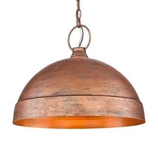 Golden Lighting Lincoln 1-light Pendant in Vintage Copper - Vintage Copper