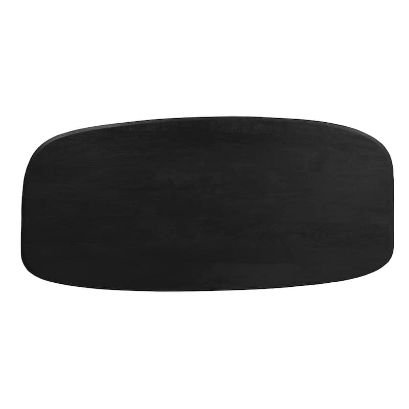 Azura 87 in. Black Wood Dining Table