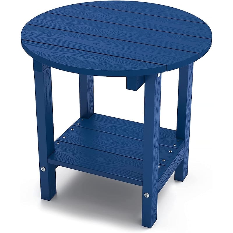 WINSOON HIPS All Weather Outdoor Side Table - R-Navy