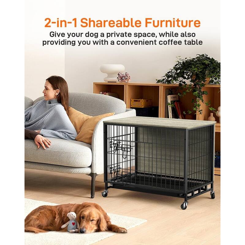 Dog Crate Furniture, 27" Dog Kennel End Table