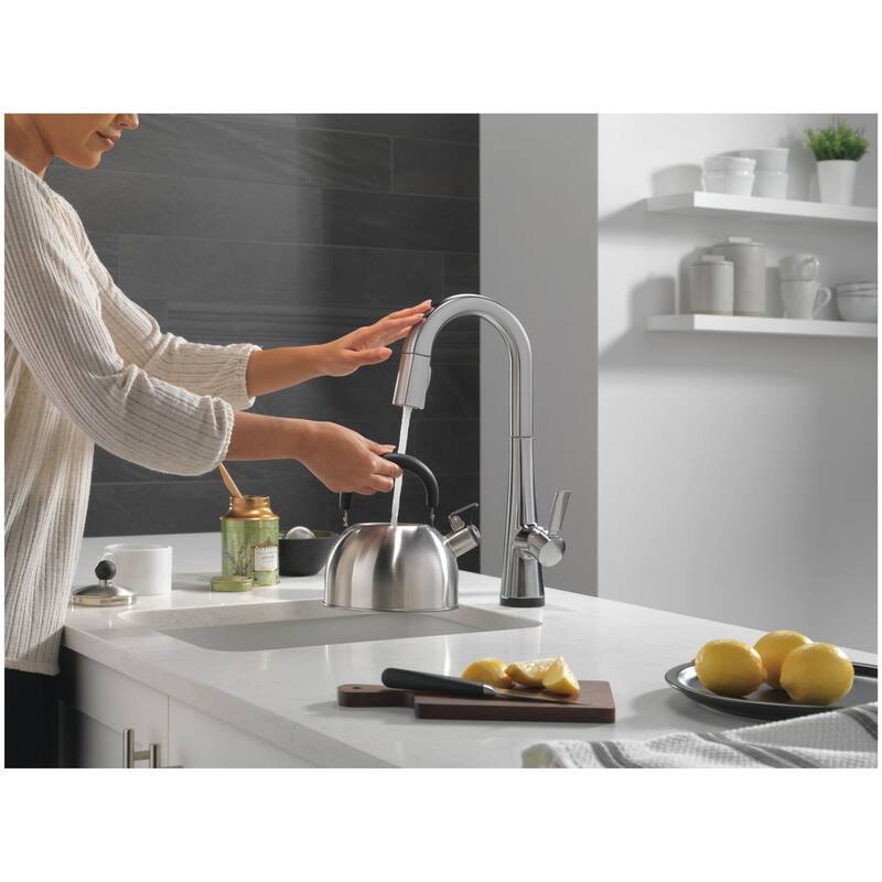 Delta 9991T-PR-DST Monrovia 1.8 GPM Deck Mounted Pull Down Bar Faucet
