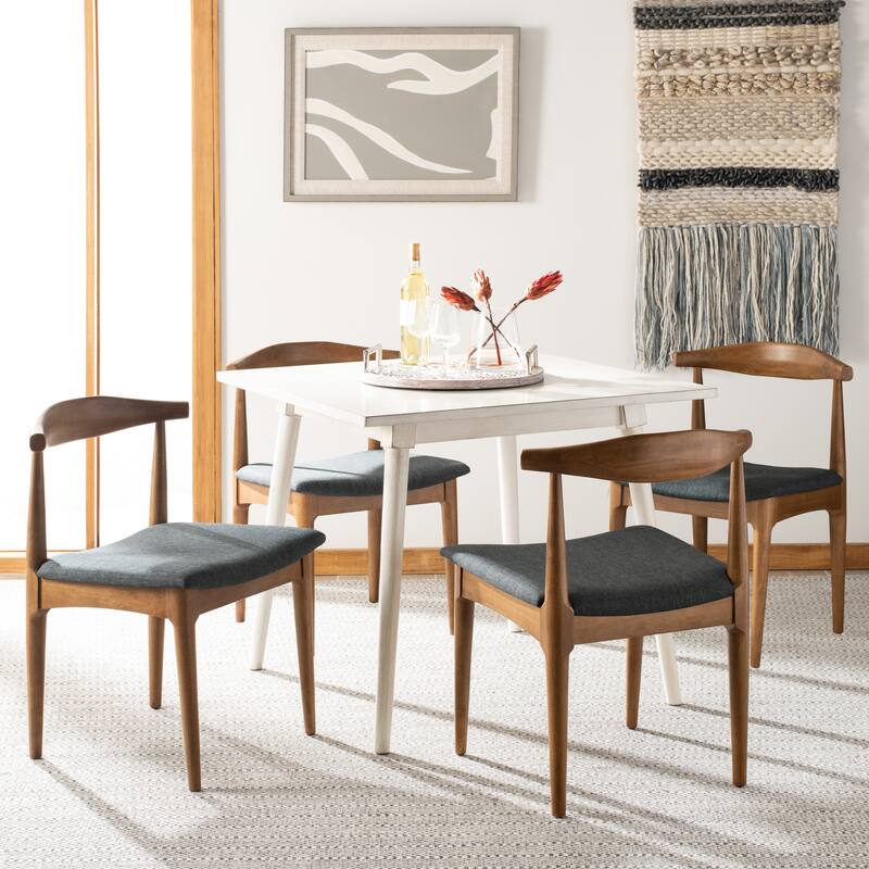 SAFAVIEH Anice Retro Dining Chair (Set of 2) - 22" W x 21" D x 30" H - 22"Wx21"Dx30"H