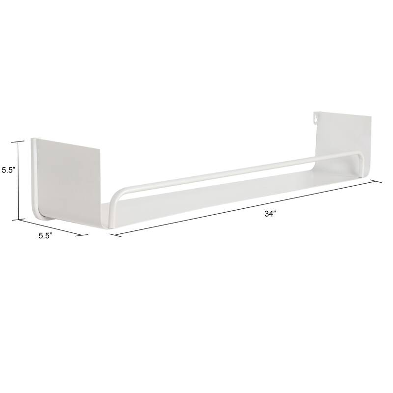Carson Carrington Lacktorp Modern Wall Shelf (Set of 2)
