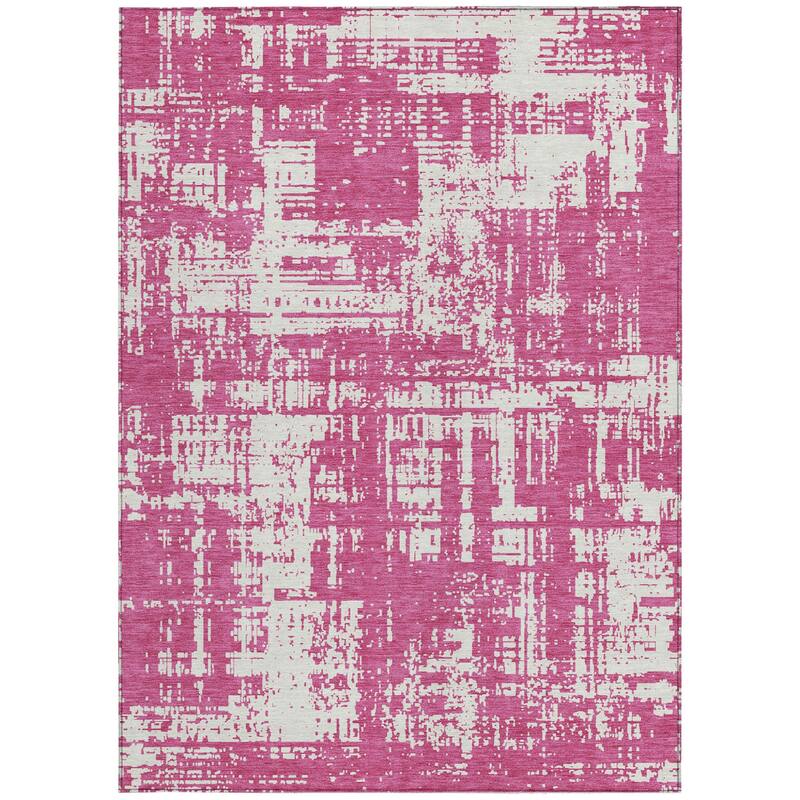 HomeRoots Abstract Transitional Rectangle Outdoor Rug