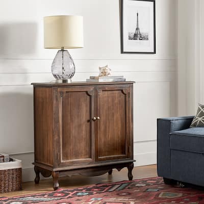 Pallantium 34"Tall-2 Door Farmhouse Style Accent Cabinet by HULALA HOME
