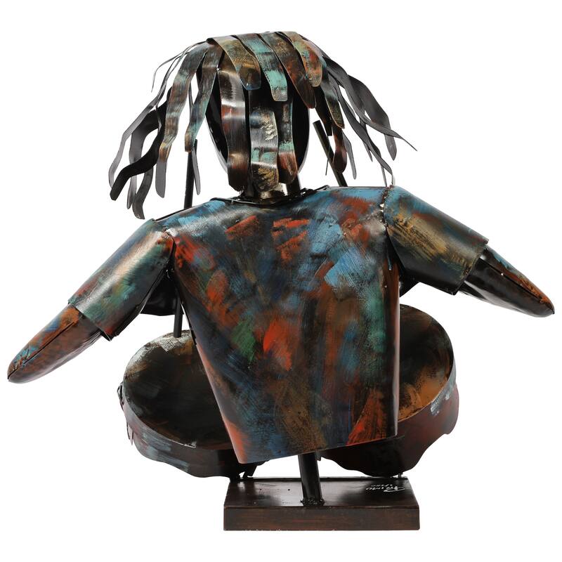 Iron Hand-Painted Colorful Art Sculpture