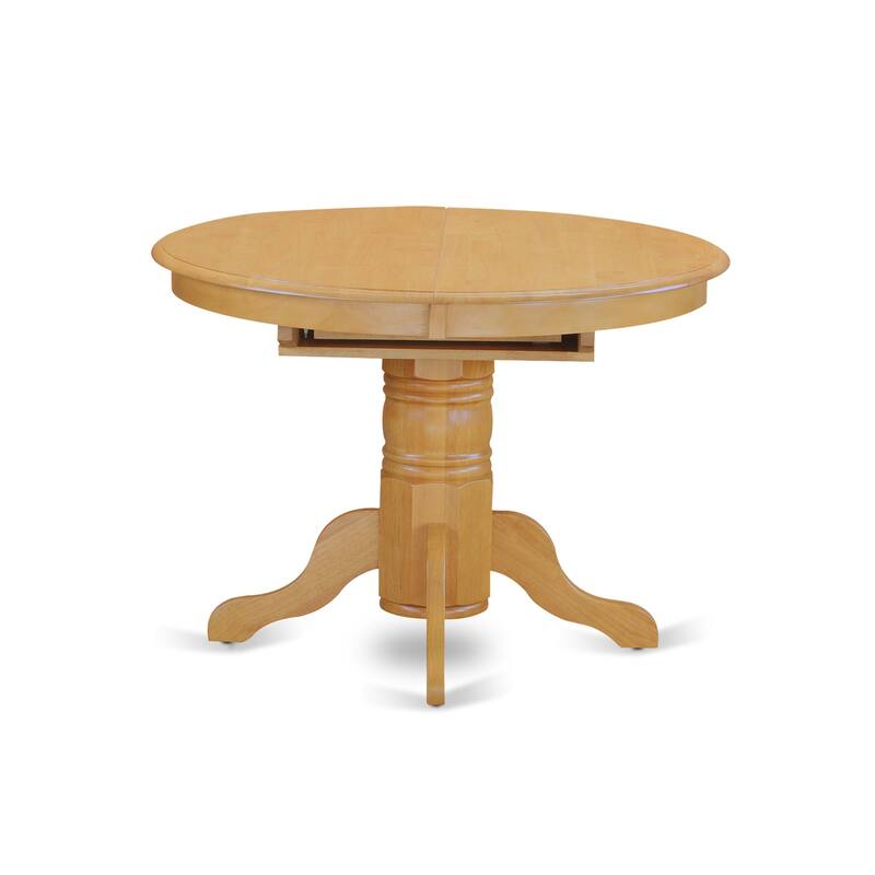 HomeStock 5-Piece Natural Oak Finish Solid Wood Top Dining table with 4 Chairs with Lattice Back