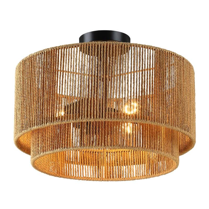 Dorn Tiered Drum Semi-Flush Mount