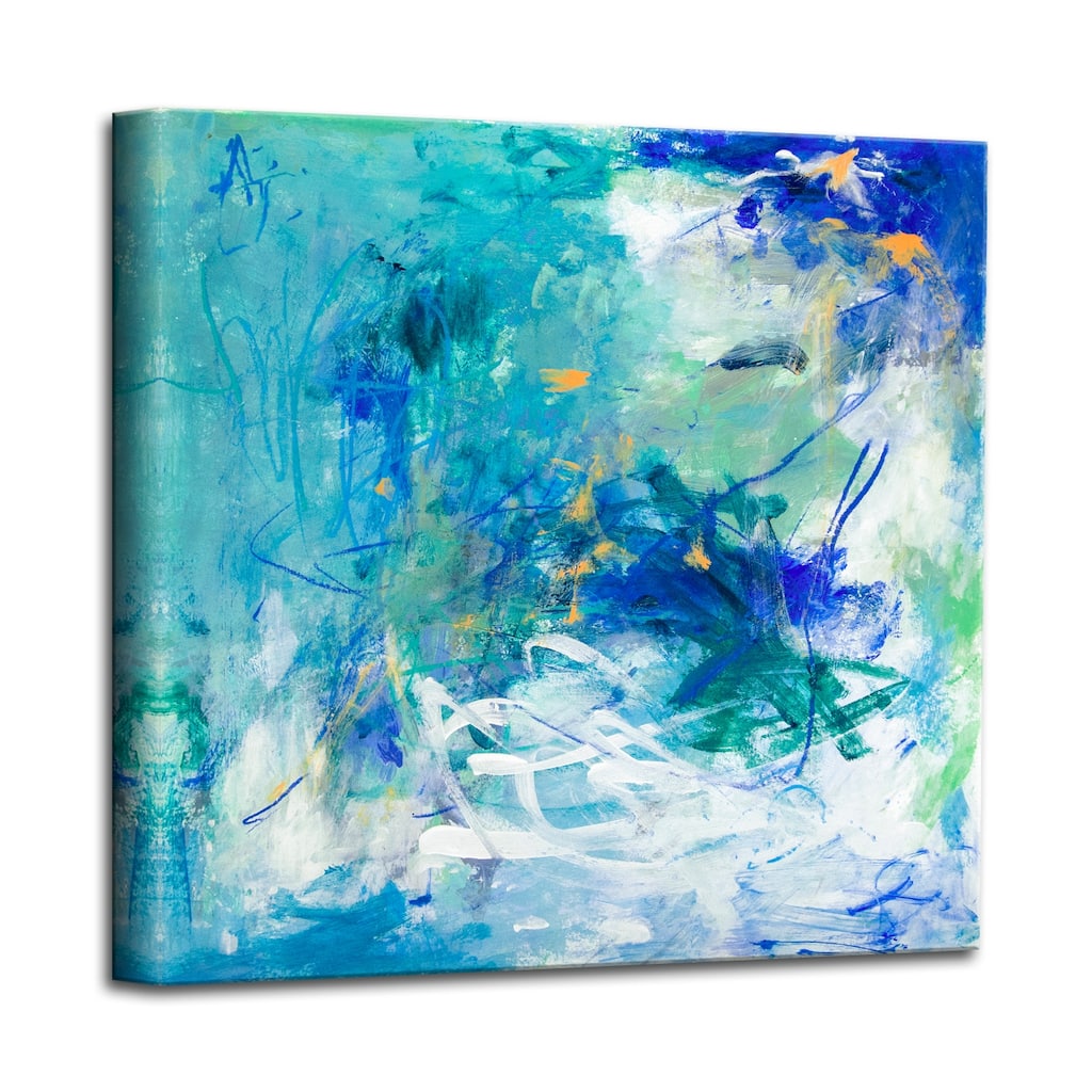 Blue Lagoon' Abstract Canvas Wall Art by Patricia Schwimmer