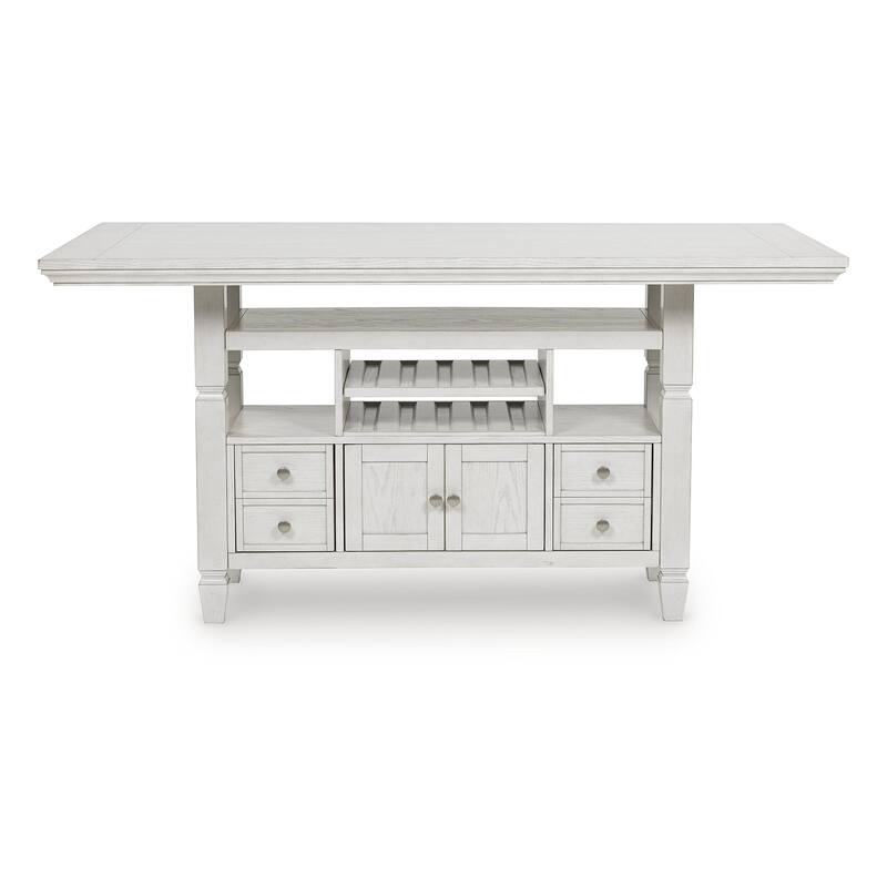Signature Design by Ashley Robbinsdale White Counter Height Dining Table - 36"W x 72"D x 37"H