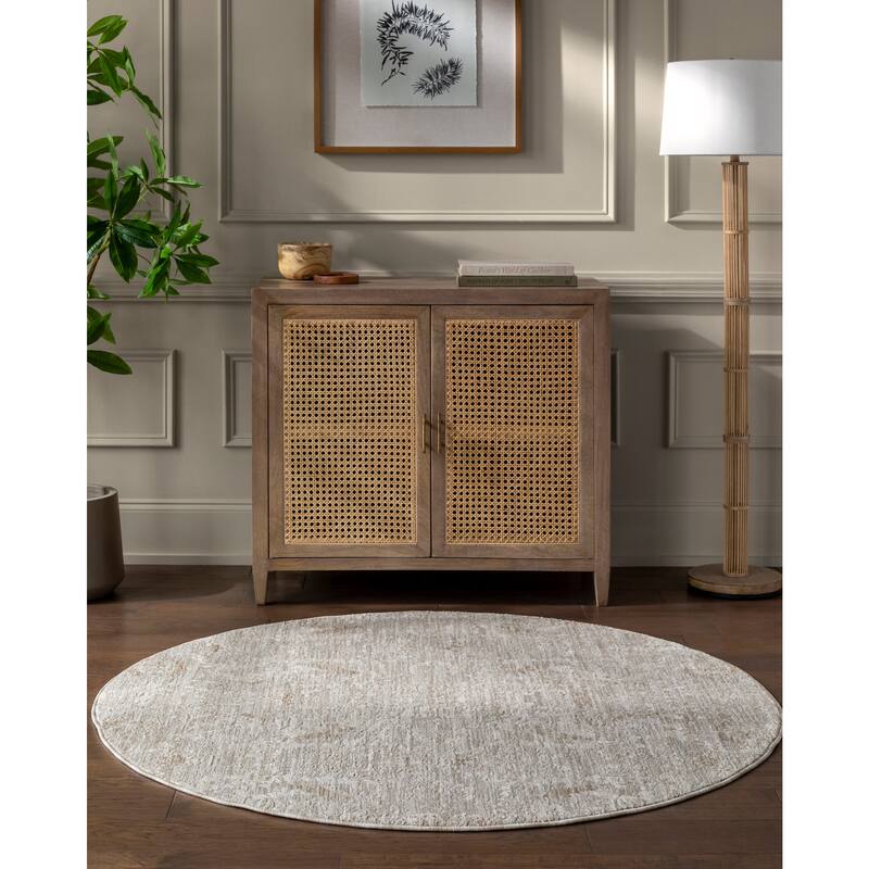 Lackey Moroccan Area Rug - 7' 10" x 7' 10" - Gray