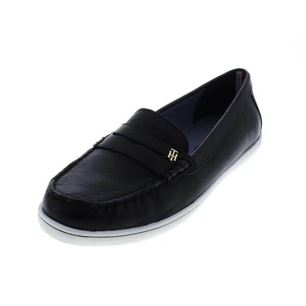 tommy hilfiger butter leather loafers