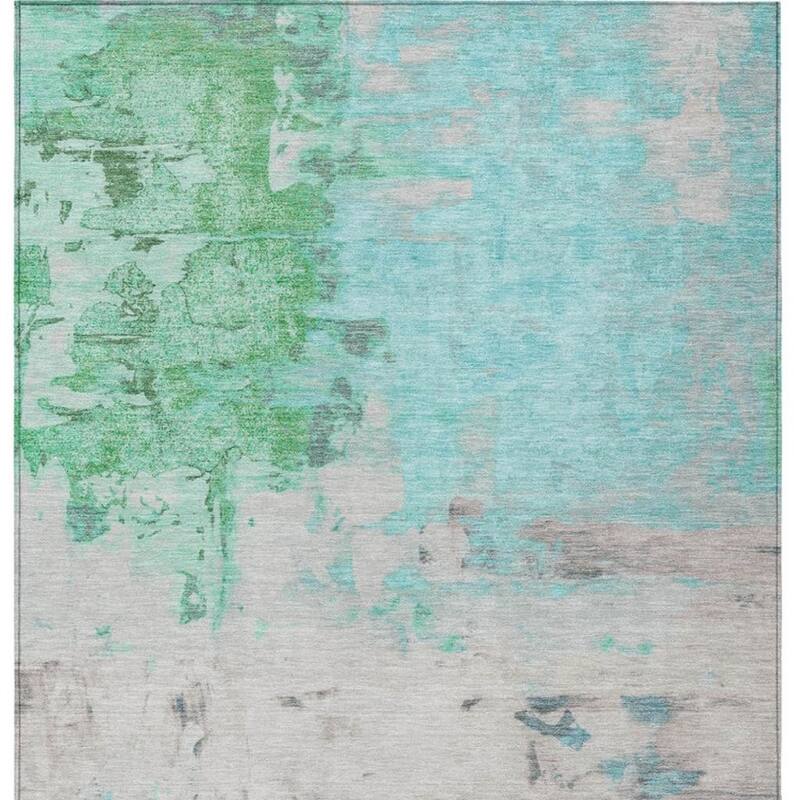 HomeRoots Abstract Transitional Rectangle Outdoor Rug